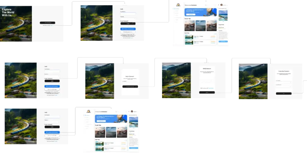Roam Trip Web App User Flow